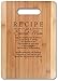 Core Kitchen 11 in. W x 14 in. L Beige Bamboo Cutting Board