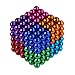 Weirui Magnetic Cube 216pcs Rolytoy Magnets Blocks Magnetic Sculpture Holders Square Cube Children's Puzzle Magic Cubes DIY Educational Toys for Kids (Colorful 1, 5mm)