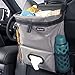 High Road Car Back Seat Trash Bag with Tissue Holder and Cup Holder Pockets - Holds Full Size Tissue Box - 2 Gal Covered Car Trash Can