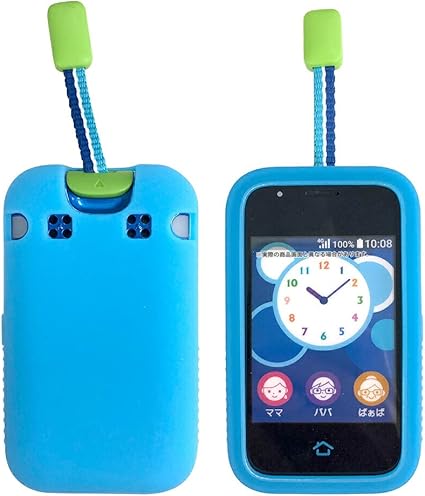Amazon シリコンケース 子供用 マモリーノ5 Mamorino5 ケース 耐衝撃 ブルー キッズ携帯 カバー Au ジュニアケータイ Mamorino5 子ども 携帯ケース 蓄光 Lucifera ルシファラ スマホゴ ケース カバー