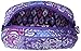 Vera Bradley Women's Cotton Medium Zip Cosmetic Makeup Organizer Bag, Lilac Tapestry, One Size