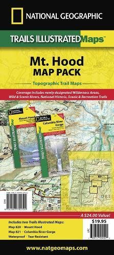 Download Mount Hood, Columbia River Gorge [Map Pack Bundle] (National Geographic Trails Illustrated Map)