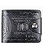 POPUCT New Men's US Dollar Bill Money Bifold Wallet(Black-large)
