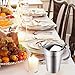 ShineMe Stainless Steel Gravy Boat Sauce Jug with Lid, 26oz Double Wall Insulated, Storage for Gravy or Cream, Used at Home & Kitchen