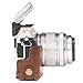 MegaGear MG918 Olympus PEN E-PL8 Ever Ready Leather Camera Case and Strap - Dark Brown