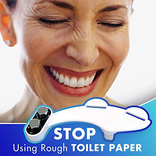 Clear Rear - Bidet Toilet Attachment (2 Pack) Fresh Water Non-Electric, Mechanical Bidet Sprayer for Toilet, Easy to Install with Self Cleaning Nozzle, White