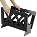 Oceanstar Contemporary Wood Magazine Rack, Black