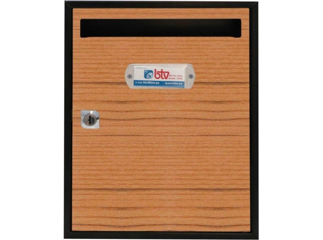 Btv BUZON INTERIOR BTV VERTICAL TEIDE ACERO SAPELI 300X240X80MM 15823