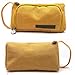 Longjet Large Capacity Pencil Case, Portable Zipper Closure Makeup Bag, Canvas Cell Phone Earphone Pouch (yellow)