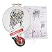 2 Set of Handmade Embroidery Starter Kit with Partten Cross Stitch Kit Including Embroidery Cloth,Bamboo Embroidery Hoop, Color Threads, and Tools Kit for Beginner (#2) …