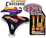 Hog Wild Missile Command Air Strike Crossbow with Cross-Tech Propulsion & Foam Missile Refills Gift Set Battle Bundle - 2 Pack