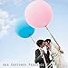 36 Inch Big Balloon Helium Giant Sky Blue Balloons, 6ct
