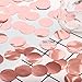 Whaline Round Confetti Circles Tissue Party Table Confetti for Wedding, Holiday, Anniversary, Birthday, Mixed Colors, 1 Inch (Rose Gold)