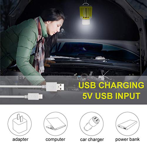 RUNACC Camping Lantern LED Flashlight Bug Zapper - Portable IP66 Waterproof Tent Light with 2000mAh Rechargeable Battery