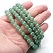 Top Plaza Unisex 108 Natural Gemstone Buddha Prayer Beads Mala Bracelets Buddhist Rosary Necklace(8mm Green Aventurine)
