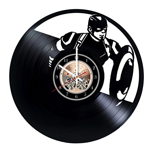 Amazon Com Wood Workshop Captain America Vinyl Record Wall