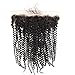 ISEE Hair 8A Brazilian Remy Virgin Hair Deep Curly Human Hair with 13x4 Frontal Brazilian Curly Hair Lace Frontal Closure with Bundles (22 24 26+20 frontal, Natural Color)