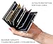 URAQT Metal Credit Card Wallet, Stainless Steel RFID Credit Card Holder, Metal Credit Card Case Protector Wallet for Women or Men with 6 PVC Slots (Silver, 2 Pack)