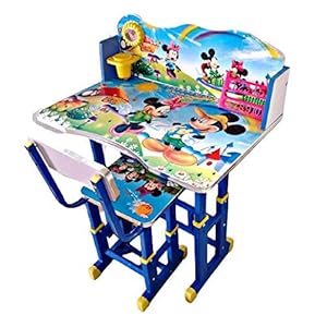 FURNITURE FIRST American Frozen NX Team Kids Study Table & Chair Set for Kids (3-10 Years)) Colour – Blue)