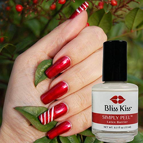Bliss Kiss Simply Peel Latex Peel Off Cuticle Guard for Nail Art | 15 ml | Made in the USA - Thumbnail 4