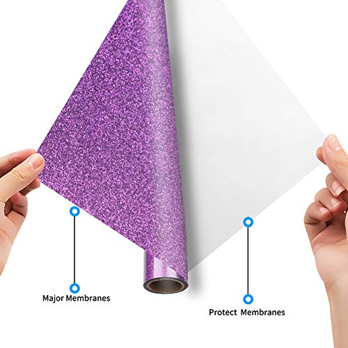 Transwonder-Heat-Transfer-Vinyl-Glitter-Rolls-12in-x-5ft-Iron-on-Glitter-Heat-Vinyl-for-for-T-Shirt-ClothingGlitter-Indigo