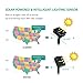 Goodia Solar String Lights, 20 Feet 30 LED Rattan Ball Fairy Lights with Waterproof Solar Panel & 2 Lighting Modes for Outdoor Patio Lawn Garden Christmas Party Decorations, Warm White