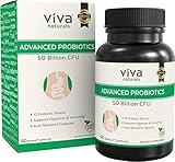 Probiotics 50 Billion CFU - Shelf Stable Probiotic Supplement Featuring Zinc Oxide & Acidophilus Probiotic, Probiotics for Men & Women to Support Digestive & Immune Health, 60 Acid-Resistant Capsules