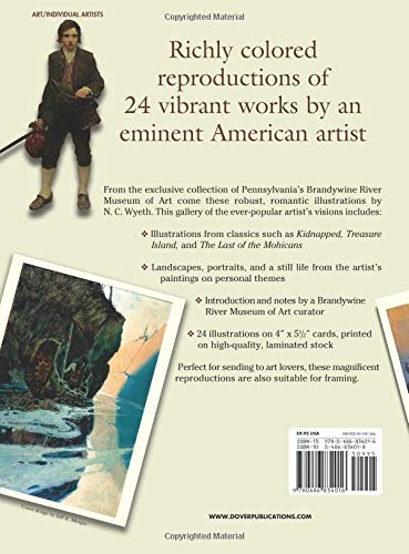 Amazon Com N C Wyeth 24 Art Cards From The Brandywine River Museum Of Art Dover Postcards 0800759834013 Wyeth N C Books