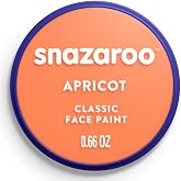Snazaroo Classic Face and Body Paint, 18.8g Pot, Apricot | Non-Toxic Hypoallergenic, Safe, Washable, Face &amp; Body Paint for Halloween, Cosplay Costumes, Dress Up, Parties and Festivals