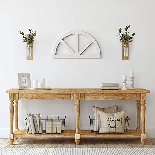 Barnyard Designs Rustic Wood Cathedral Arch Window Frame, Decorative