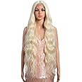 Style Icon 36" Lace Front Wigs Super Long Wavy Wig With Baby Hair 130% Density Synthetic Wig (36 Inch, 613)