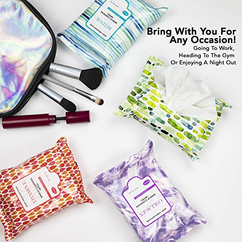 Body Prescriptions Makeup Remover Wipes Bulk, 4 Pack, 120 Facial