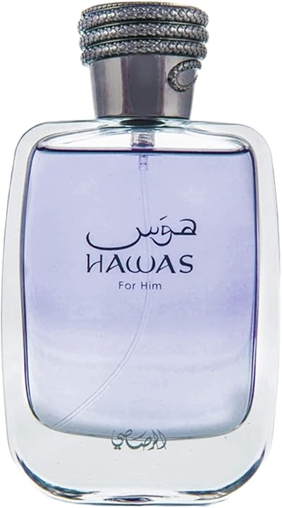 Rasasi Hawas for Men Eau de Parfum Spray 3.38 oz Aromatic Aquatic Fragrance