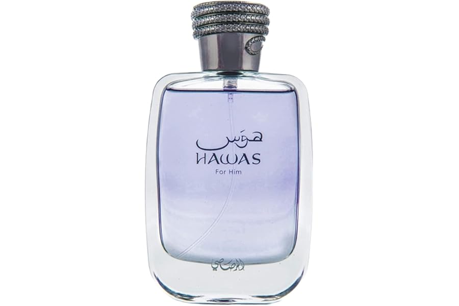 RASASI Hawas For Men Eau De Parfum Spray 100ML (3.4 Oz) – Long Lasting Arabian Perfume, Premium Perfume Men, Ideal for Special Occasions & Daily Elegance, A Bold and Captivating Fragrance