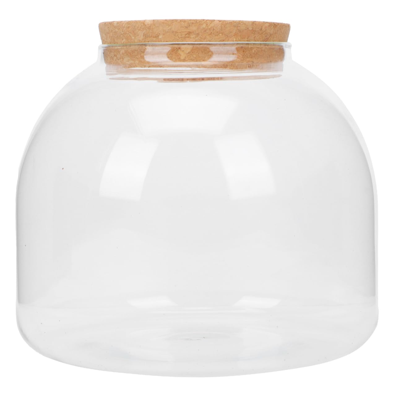 Tofficu Microlandscape Ecological Bottle Glass Terrarium Container 5.91 Inch Diy Plant Terrarium Kit with Decorative Glass Canister for Home Office Greenery Display