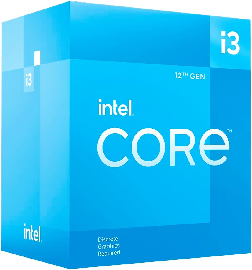 Intel Core i3 12100F Processor 12th Gen Alder Lake Socket 1700 4 Cores 8