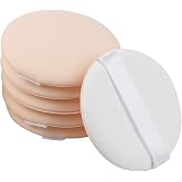 WWYICHEN 2.2 Inch 6 Pieces Small Makeup Foundation Sponge Air Cushion Powder Puff for Applying BB Cream, Liquid Cream, Shading Loose Powder, Beige