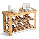 GHWIE Shoe Rack Bench,3 Tier Shoe Rack