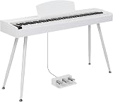Bonnlo Glarry 88 Weighted Keyboard Piano with Stand Headphones 3-Pedal USB MIDI view 1