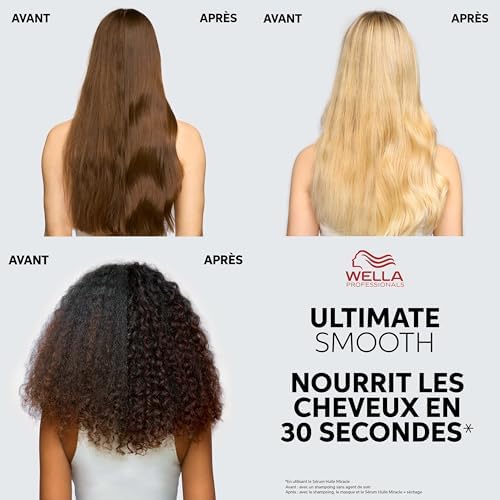 Ultimate Smooth Shampoing - shampoing nourissant à base de squalane et d'oméga-9 pour cheveux secs, ternes et frisés (100ml)
