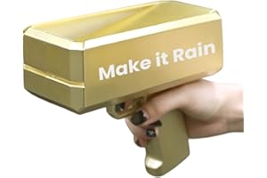 JALAROMA Make It Rain Toy Gun Cool Gold Automatic Shooter Party Gun for Weddings, Birthdays, Club Events – Fun Fun Surprise Toy Gun for Christmas, Halloween, New Years Gift