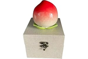 RICHINNA Decorative Ceramic Peach Tea Storage Jar, Multi Purpose Sealed Container for Candy, Home Decor