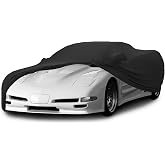 Indoor Stretch Satin Car Cover Compatible with Corvette C5 1997-2004 | Dust-Proof Protection Ultimate Custom Full Car Cover for Underground Garage, Car Show