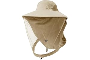 Anti-Mosquito Mesh Bucket Hat, Outdoor Fishing Cap, Mosquito Head Net Mesh Hat, Netting-Midge Face Cover Uv Protection Bucket