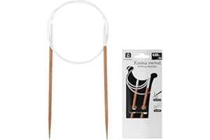32 Inch (80cm) Bamboo Circular Knitting Needles Size US 6 (4mm) Round Knitting Needle for Hats, Socks, Baby Booties & Sweater
