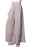 chouyatou Women's Baggy Elastic Waist Chinese Frog