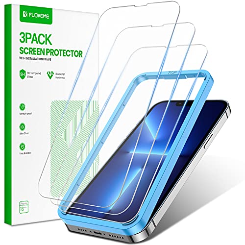 Designed for iPhone 13 Screen Protector, FLOVEME [3