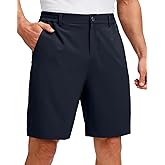 G Gradual Men's Golf Shorts with 5 Pockets 9" Light Weight Stretch Quick Dry Casual Dress Work Shorts for Men