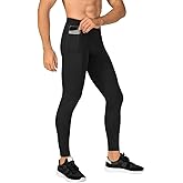 WRAGCFM Men's Compression Pants Workout Athletic Leggings Running Gym Tights with Pockets