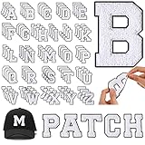 WILLBOND 104 Iron on Letters for Clothing Chenille